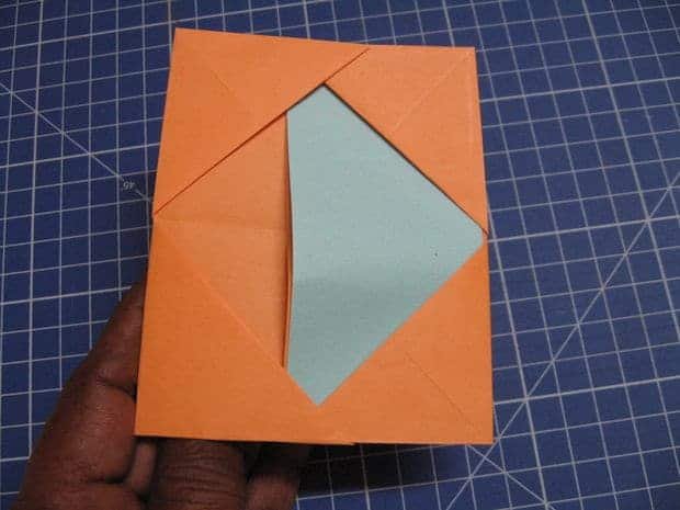 olourful hexagonal pen holder from paper