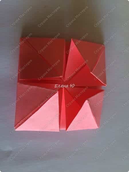 origami flower cube