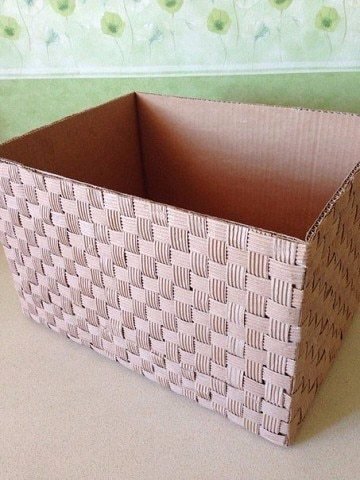 cardboard box made of cardboard