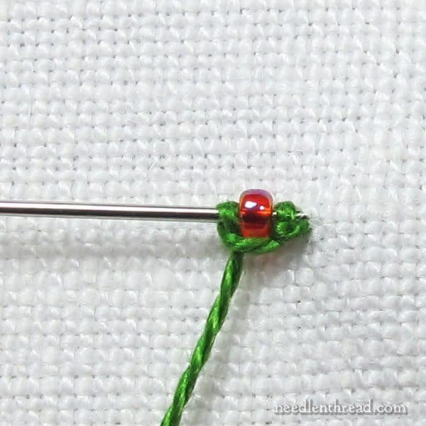 beads to embroidery stitches