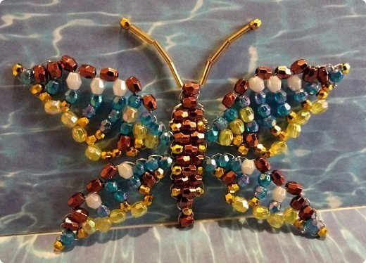 butterfly from beads