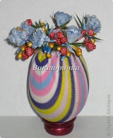 easter egg flower vase