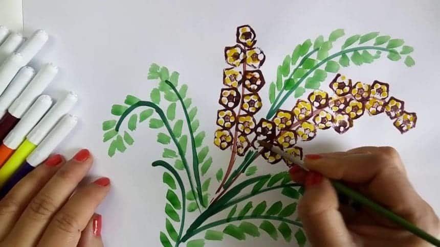 How to do fabric painting with vegetables - Simple Craft Ideas