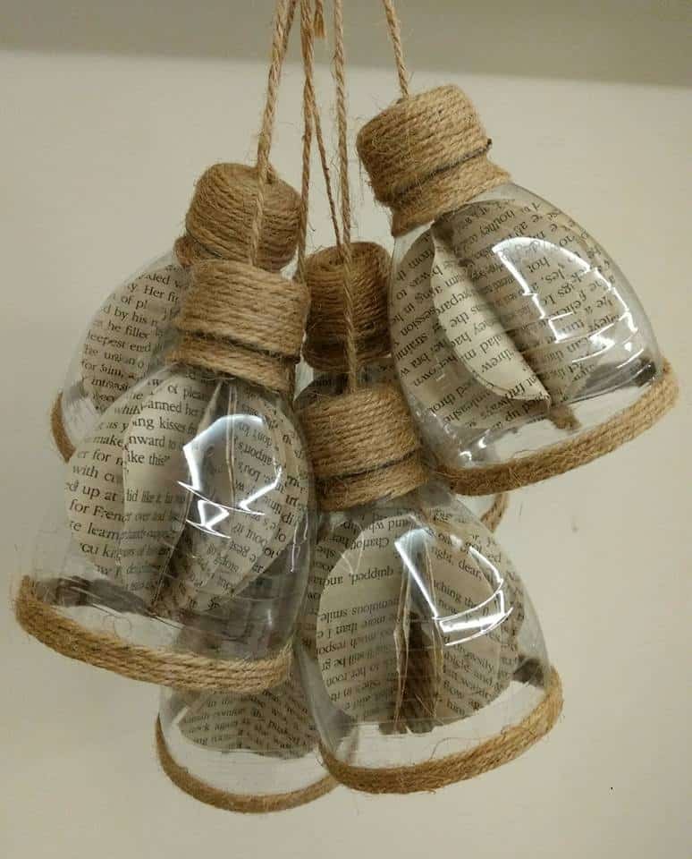 How to make decorative hanging from bottle - Simple Craft 