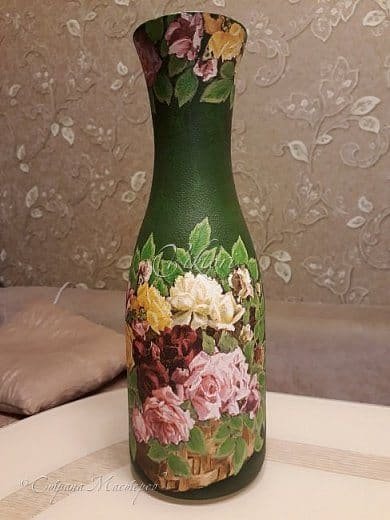  vase from the bottle