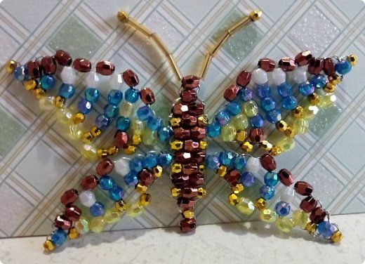 butterfly from beads