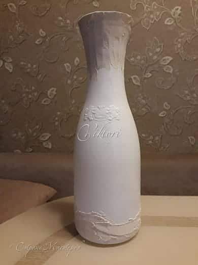  vase from the bottle 