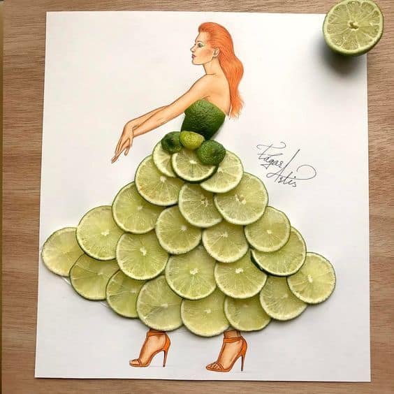 Illustrations are mixed with everyday elements - Simple Craft Idea