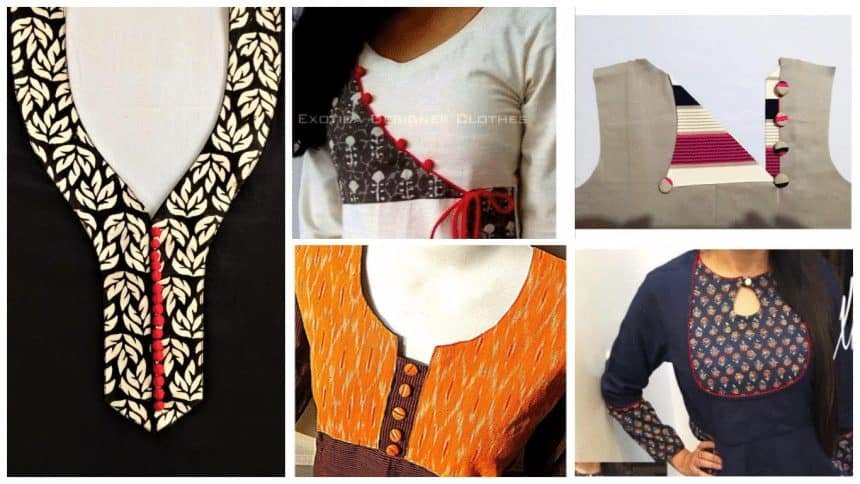 Kurta neck designs cutting and stitching - Simple Craft Idea
