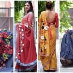 patchwork saree
