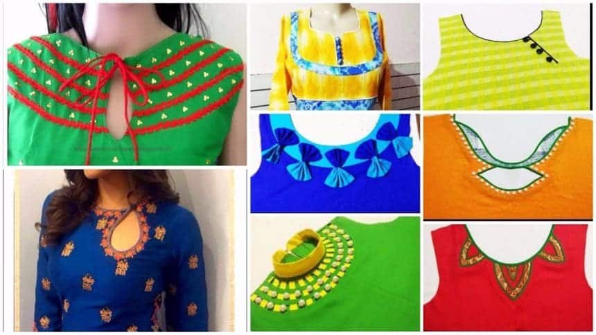 Kurta neck design cutting and stitching | Simple Craft Ideas