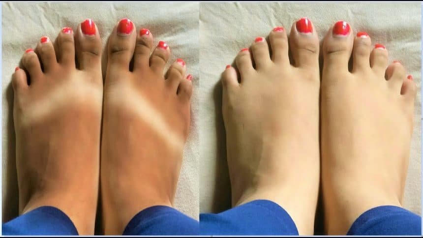 Feet whitening pedicure at home - Simple Craft Ideas