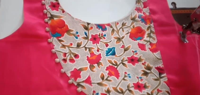 Very beautiful kurta front neck design cutting and stitching – Simple ...