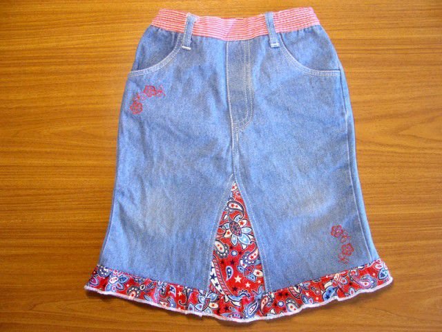  skirt out of old jeans 