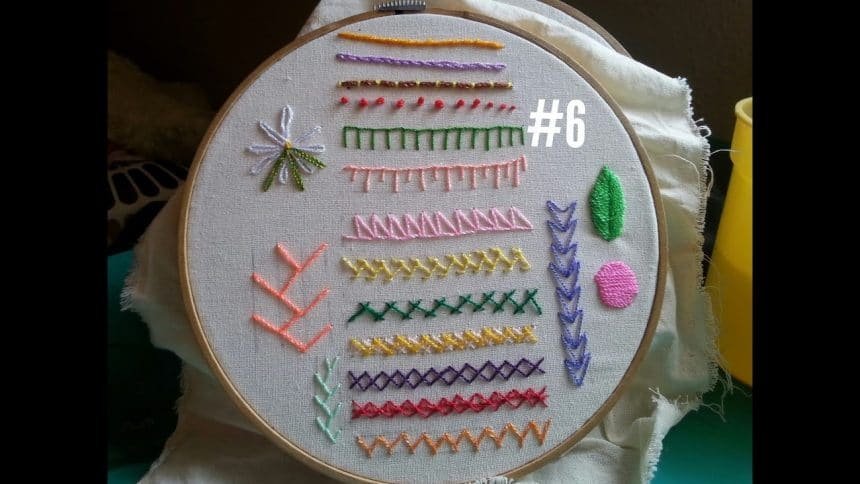 Easy hand embroidary stitches for beginners - Simple Craft 
