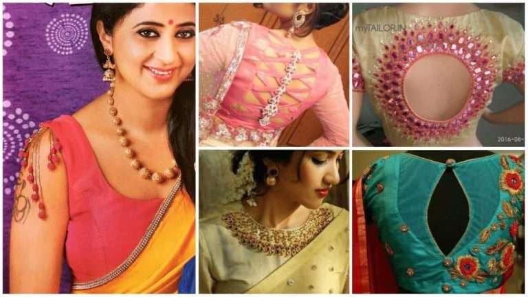 Different types of blouse for saree