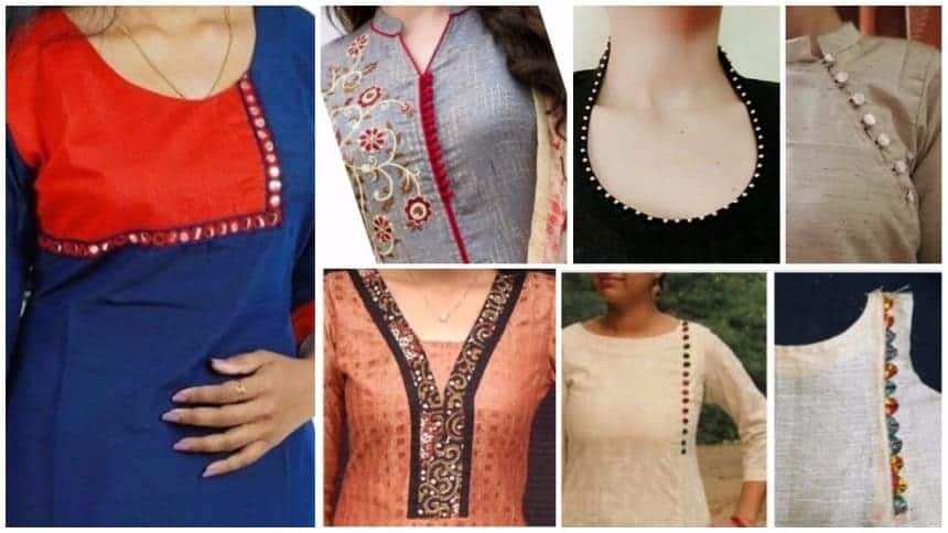 neck designs for dresses latest