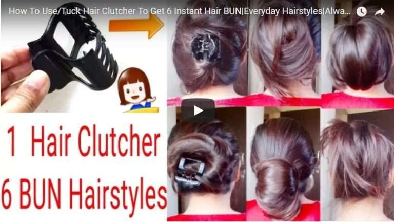 How to use tuck hair clutcher to get 6 instant hair bun