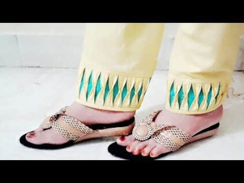 Beautiful salwar's mohri design stitching - Simple Craft Ideas