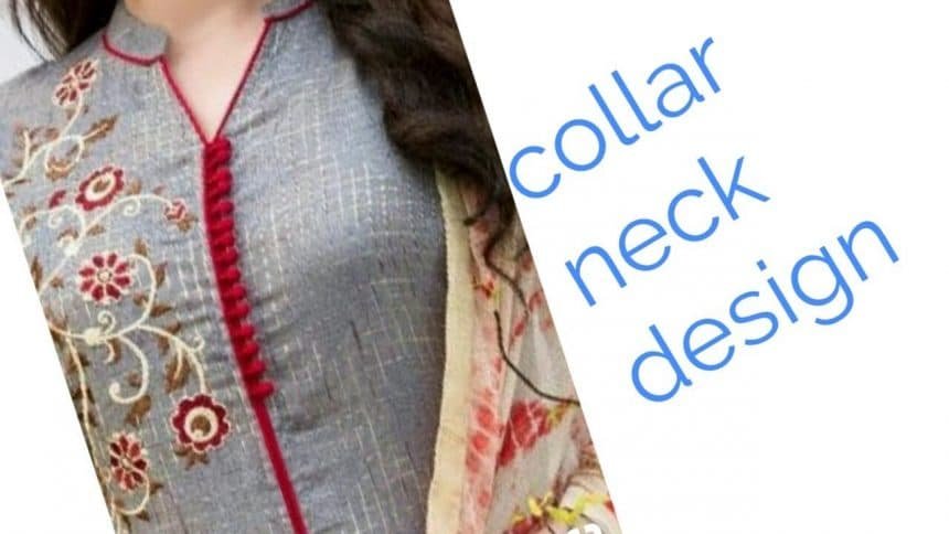 collar neck design suit