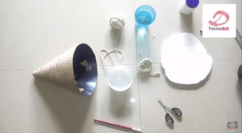 How to make a home made wrapped day lamp for home