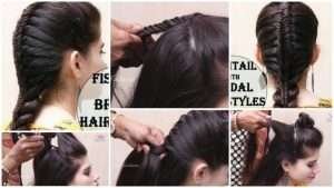 Fishtail and french hairstyles for ladies