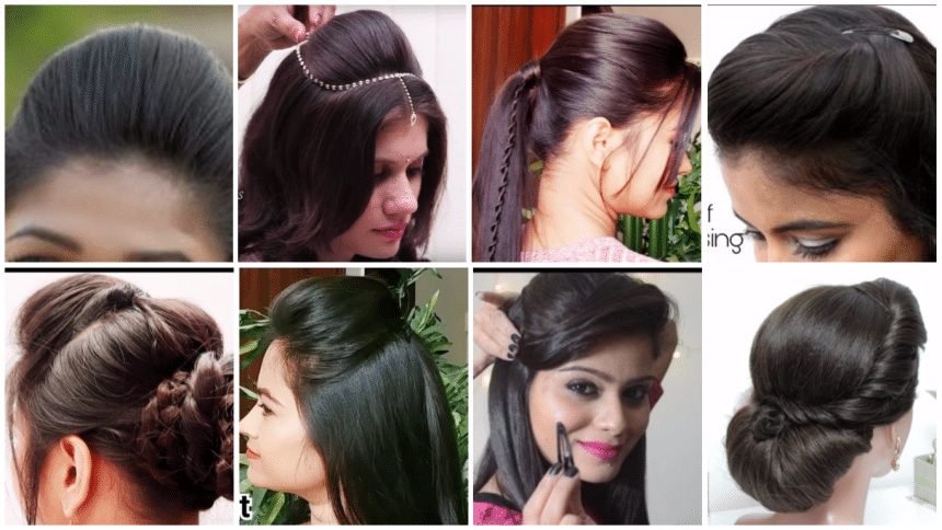 Different types of quick and easy puff hairstyle - Simple Craft Ideas