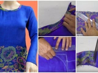 Reuse old shawl to make a beautiful top