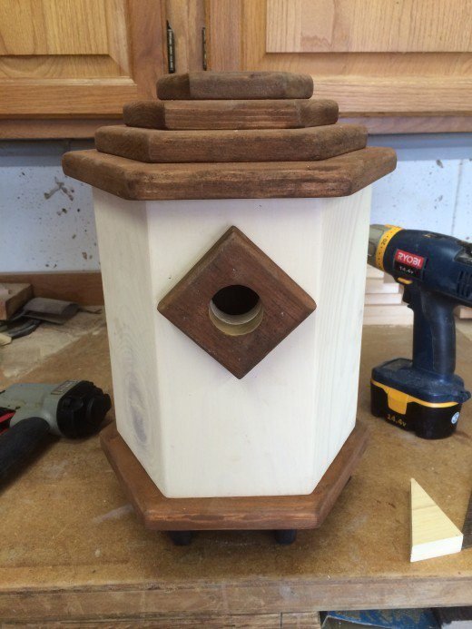 simple dovecote style birdhouse