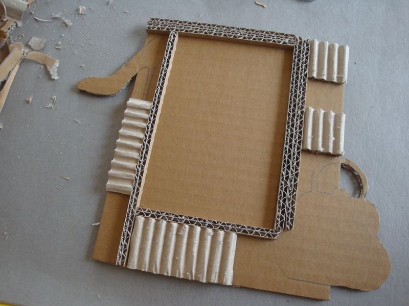 cardboard photo frame