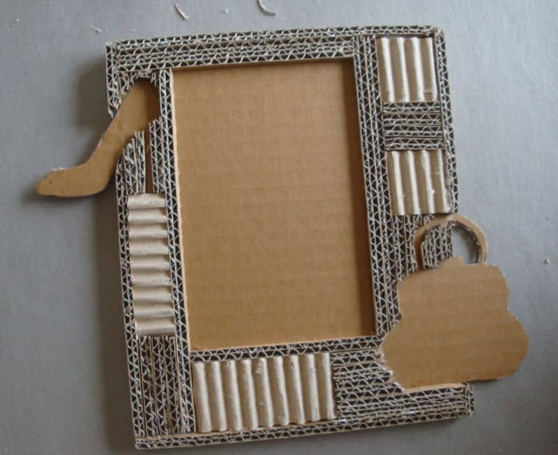 cardboard photo frame