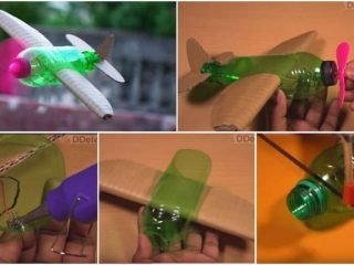 flying airplane using plastic bottle