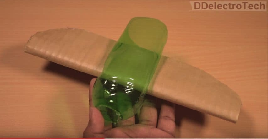 How to make a flying airplane using plastic bottle and 
