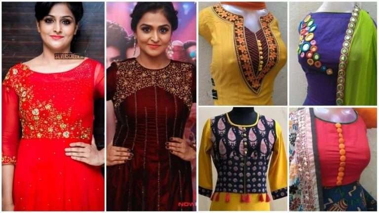 Fashions neck designs for kurtis