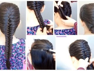 French fishtail braid hair style