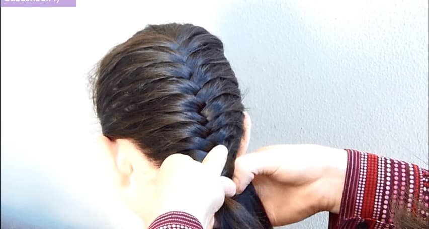 French fishtail braid hair style