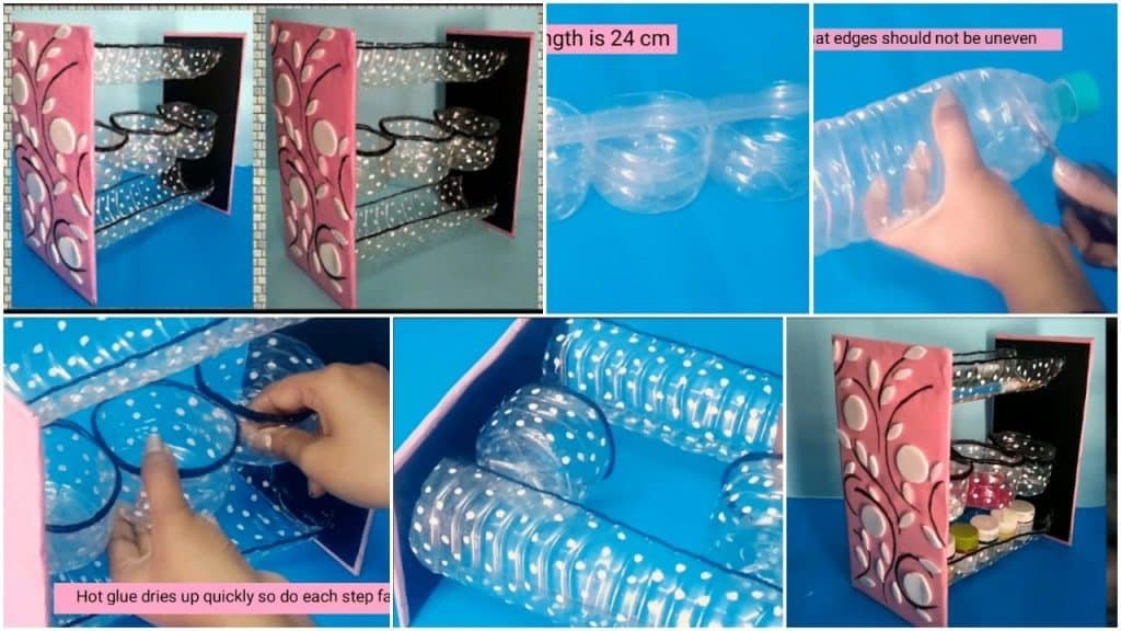 plastic bottle multipurpose rack