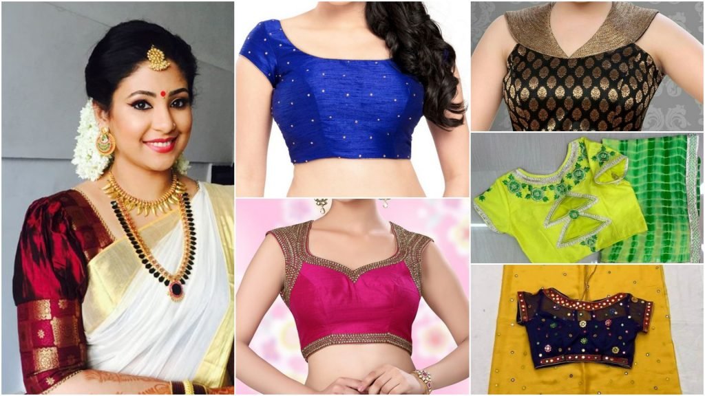 Trendy saree blouses designs