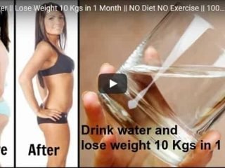 Drink water and lose weight