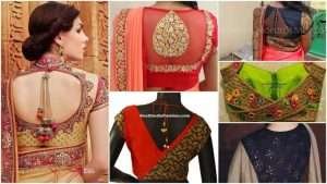 Latest blouse designs with different neck patterns