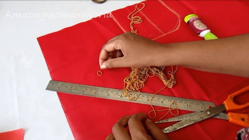 Gold beads designing
