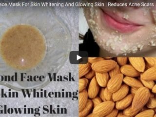 Almond face mask