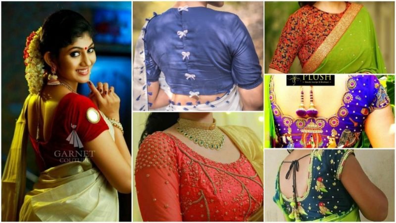 30 Trendy silk saree blouse designs catalogue 2018 - Simple Craft Idea