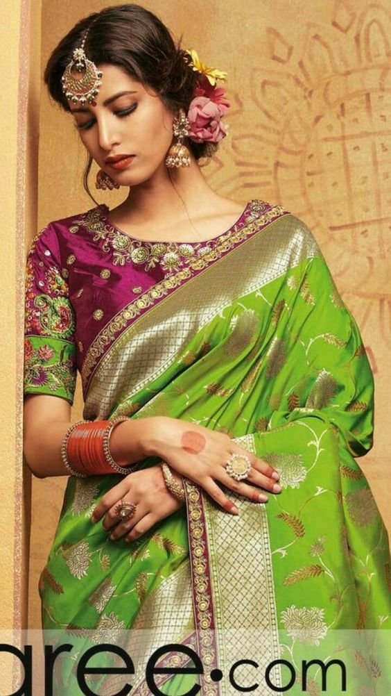 Simple blouse designs 2018 for silk sarees