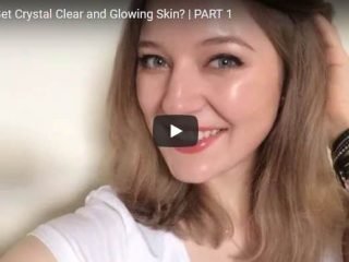 crystal clear and glowing skin