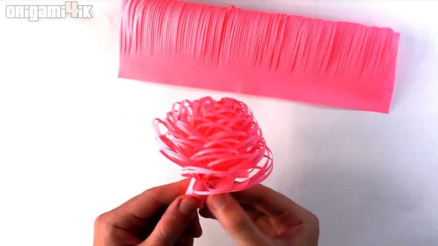 fluffy paper flowers 