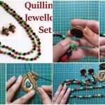 quilling necklace set