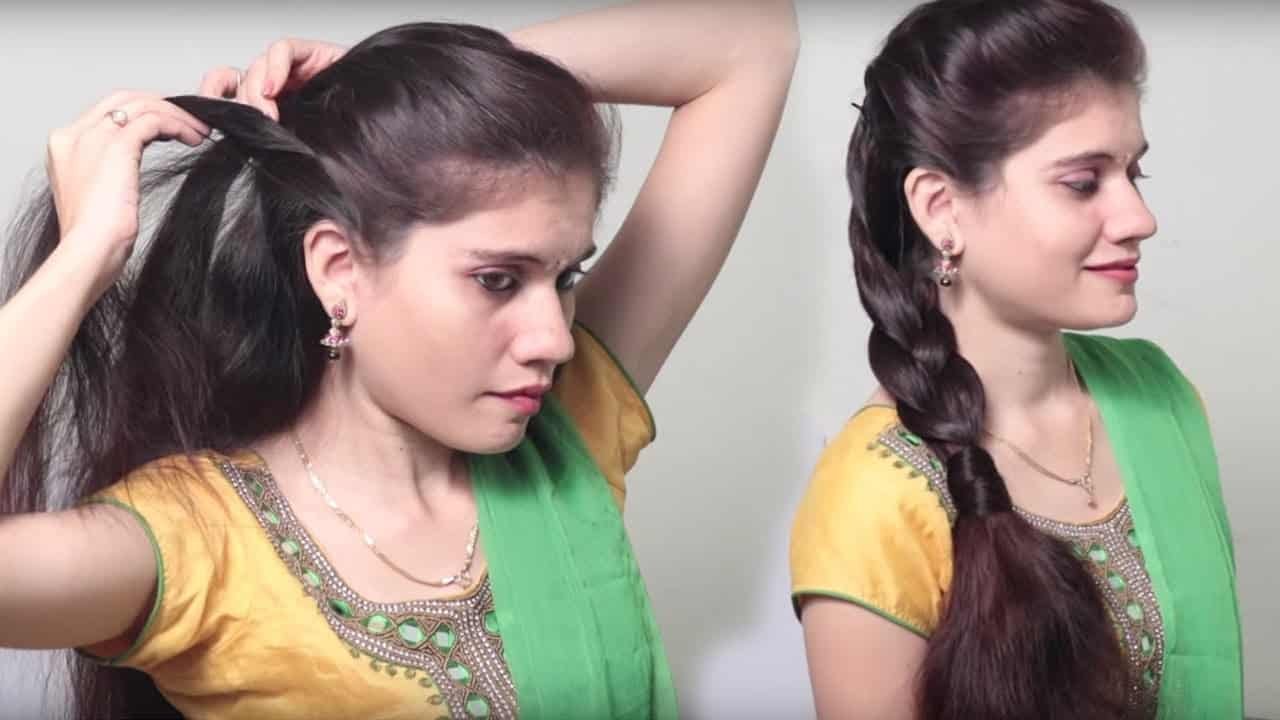 different party hairstyle at last minute - simple craft ideas