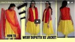 How to wear dupatta as jacket