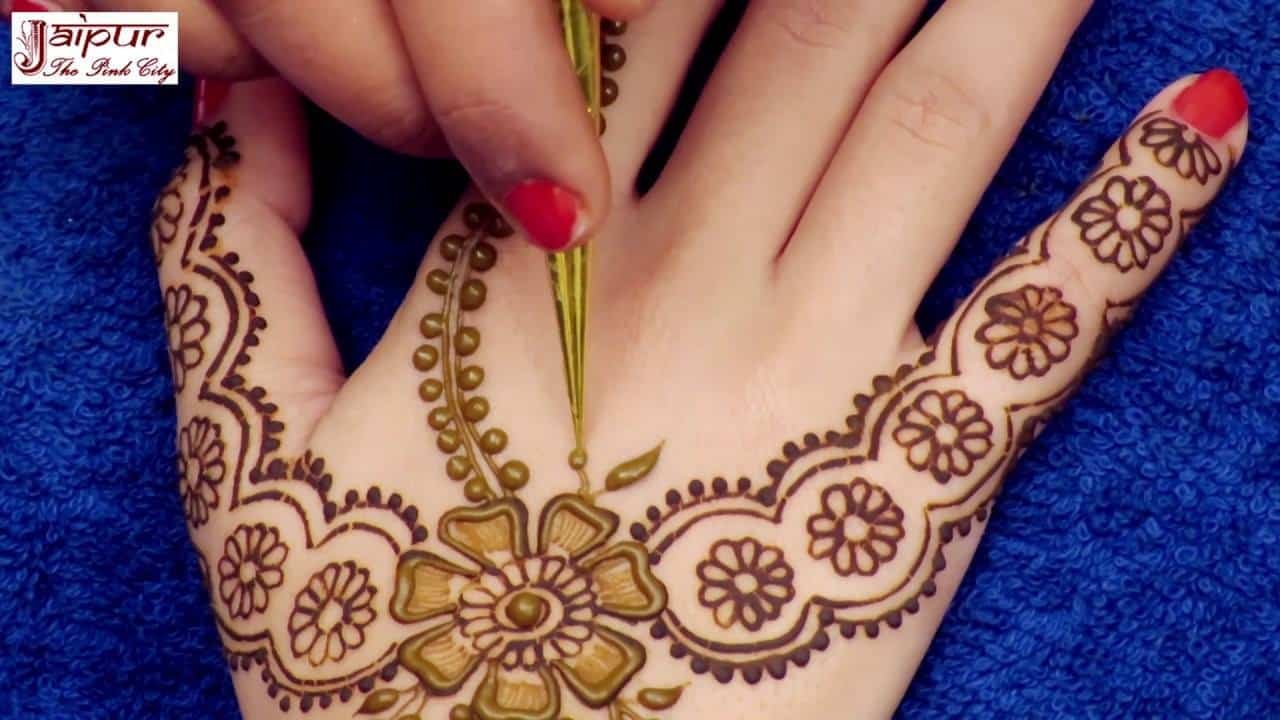 Awesome mehndi design for hands - Simple Craft Idea